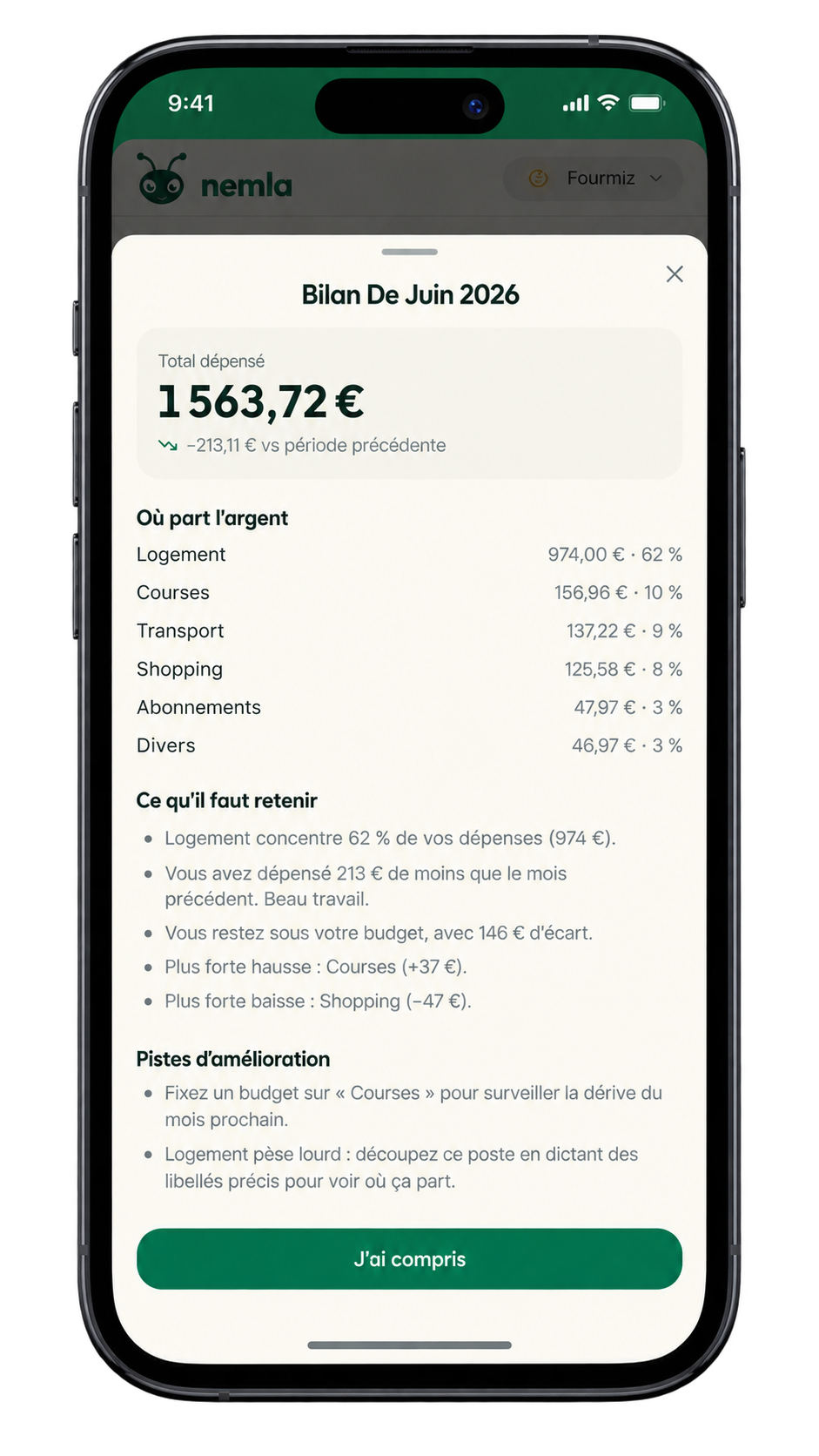 Bilan mensuel de juin dans nemla